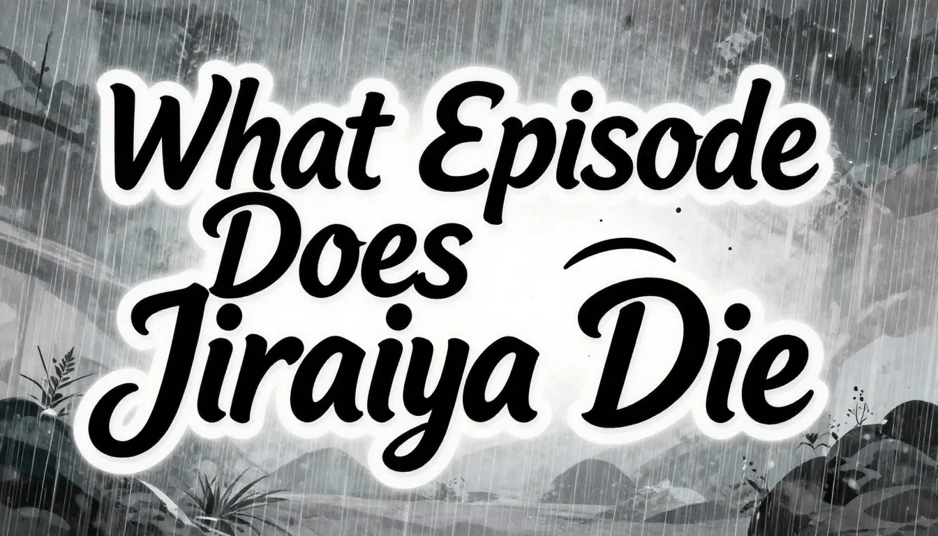 What Episode Does Jiraiya Die