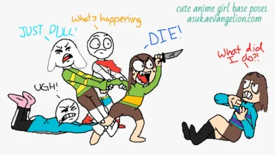 cute anime girl base poses