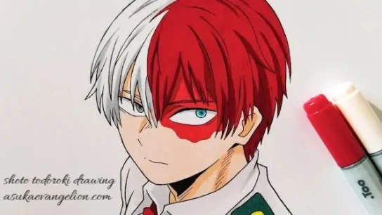 shoto todoroki drawing